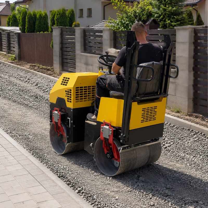 Heavy Equipment In Construction - مدحلة طرق اهتزازية مزدوجة الأسطوانة، معدات