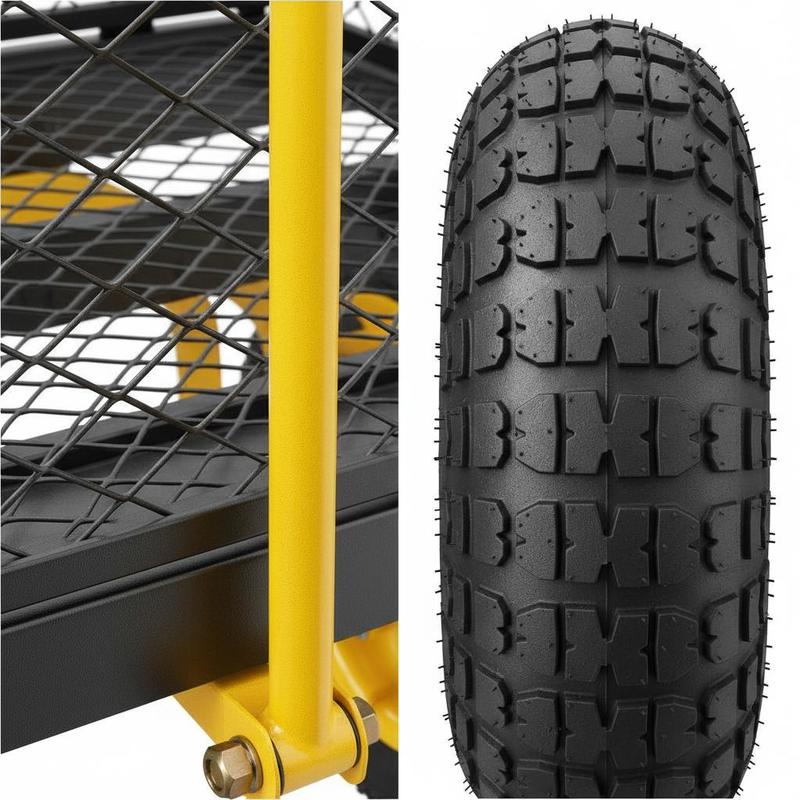 عربة حديقة فولاذية بسعة 900 رط - مراجعة Heavy Equipment Yard وسعره